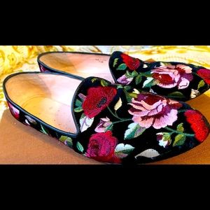 Size 7 1/2M Kate spade floral slip in shoes
